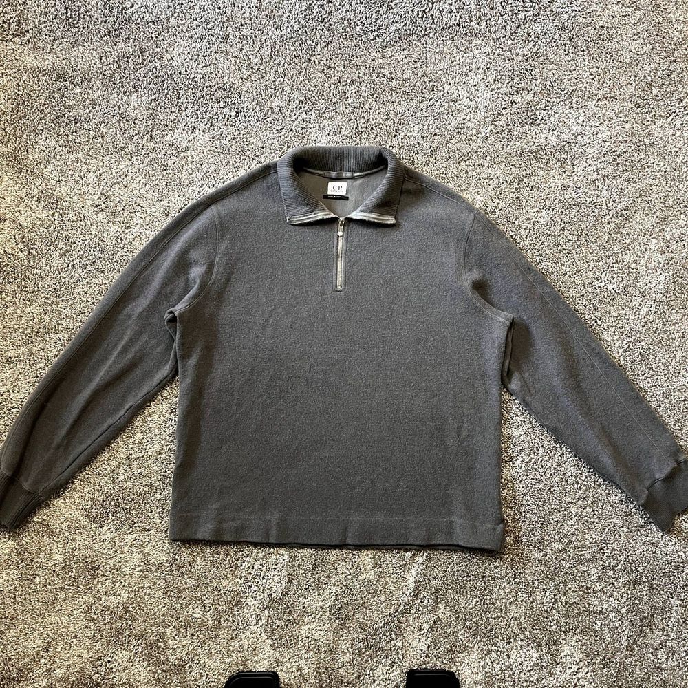 C.P. Company Men's Long Sleeve Polo Quarter Zip Size XXL